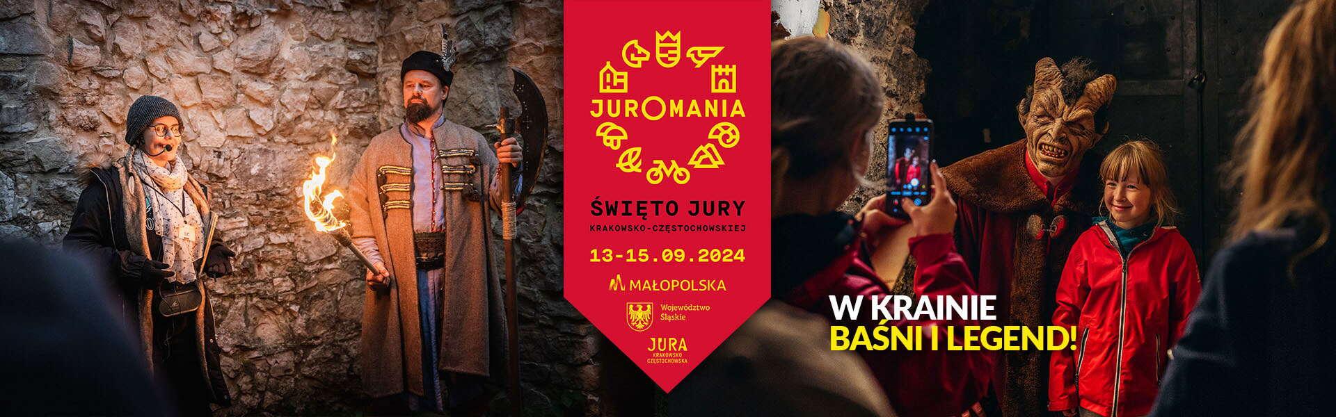 Obrazek: Juromania – w krainie baśni, legend i przygody! Od 13 do 15 września zapraszamy na Święto Jury Krakowsko- Częstochowskiej