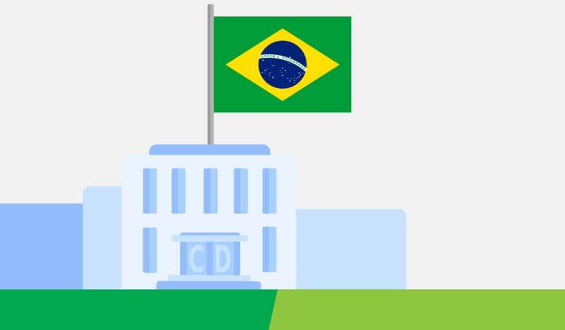 Budynek Konsulatu, Flaga Brazylii