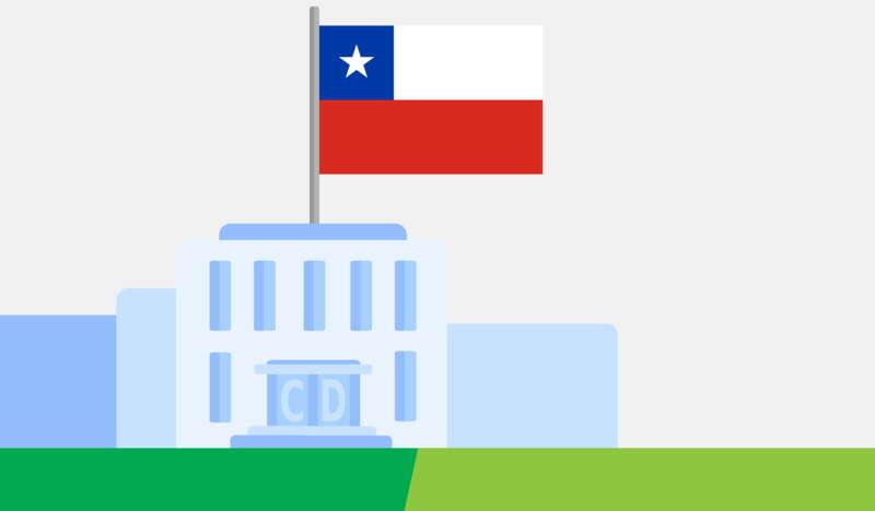 Budynek Konsulatu, Flaga Chile