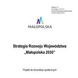 Image: Projekt Strategi Rozwoju Województwa Małopolskiego 2030 gotowy