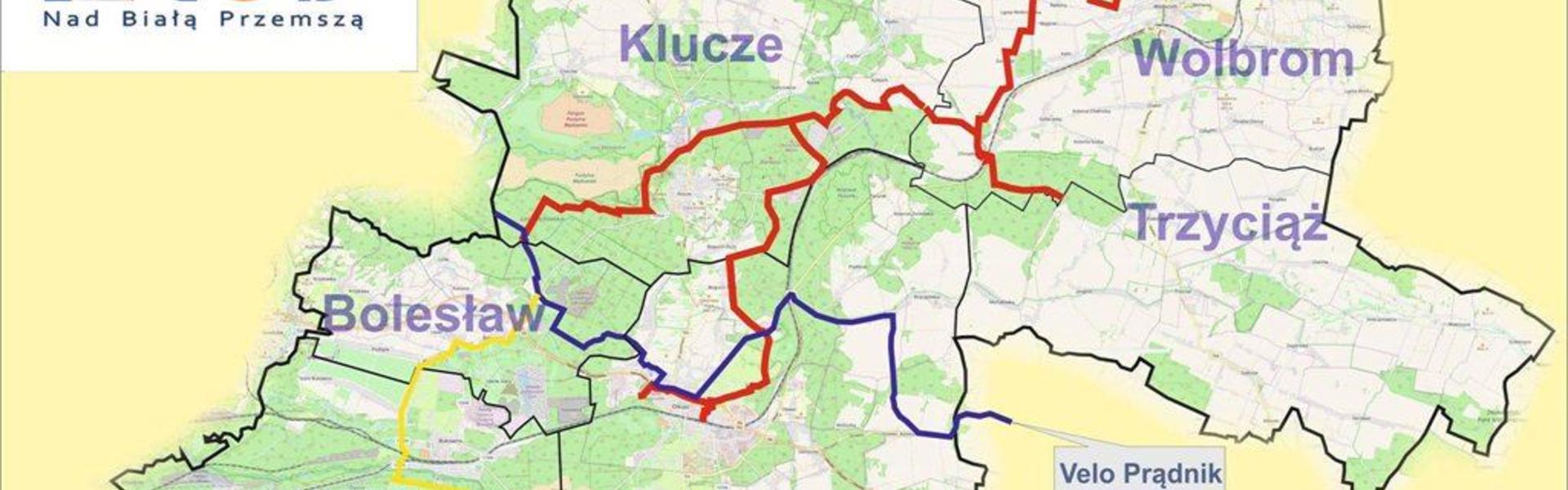 Fragment dokumentacji projektowej Utworzenie pętli rowerowych oraz infrastruktury turystycznej na obszarze powiatu olkuskiego jako zintegrowanego produktu turystycznego