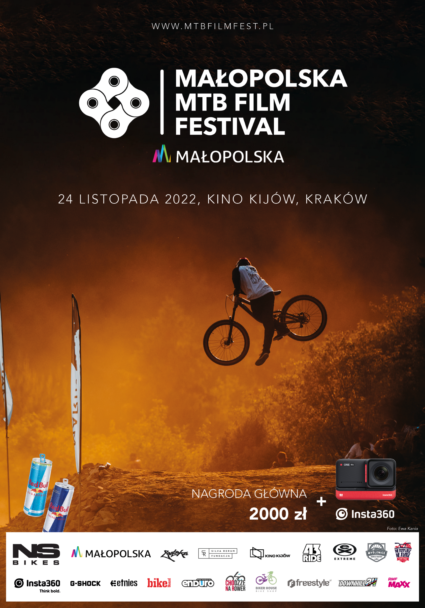 plakat wydarzenia Małopolska MTB film festiwal 2022